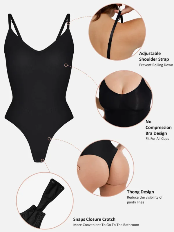 Everyday Wear Seamless Thong Bodysuit - Image 2