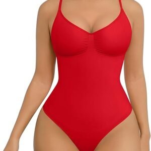 Shapewear Bodysuit for Women Tummy Control Seamless Sculpting Snatched Waist Body Suit Body Shaper Thong